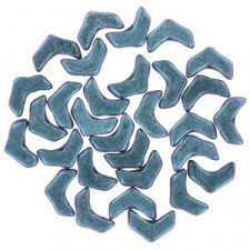 Chevron Duo Perlen 10x4mm - Polychrome blueberry